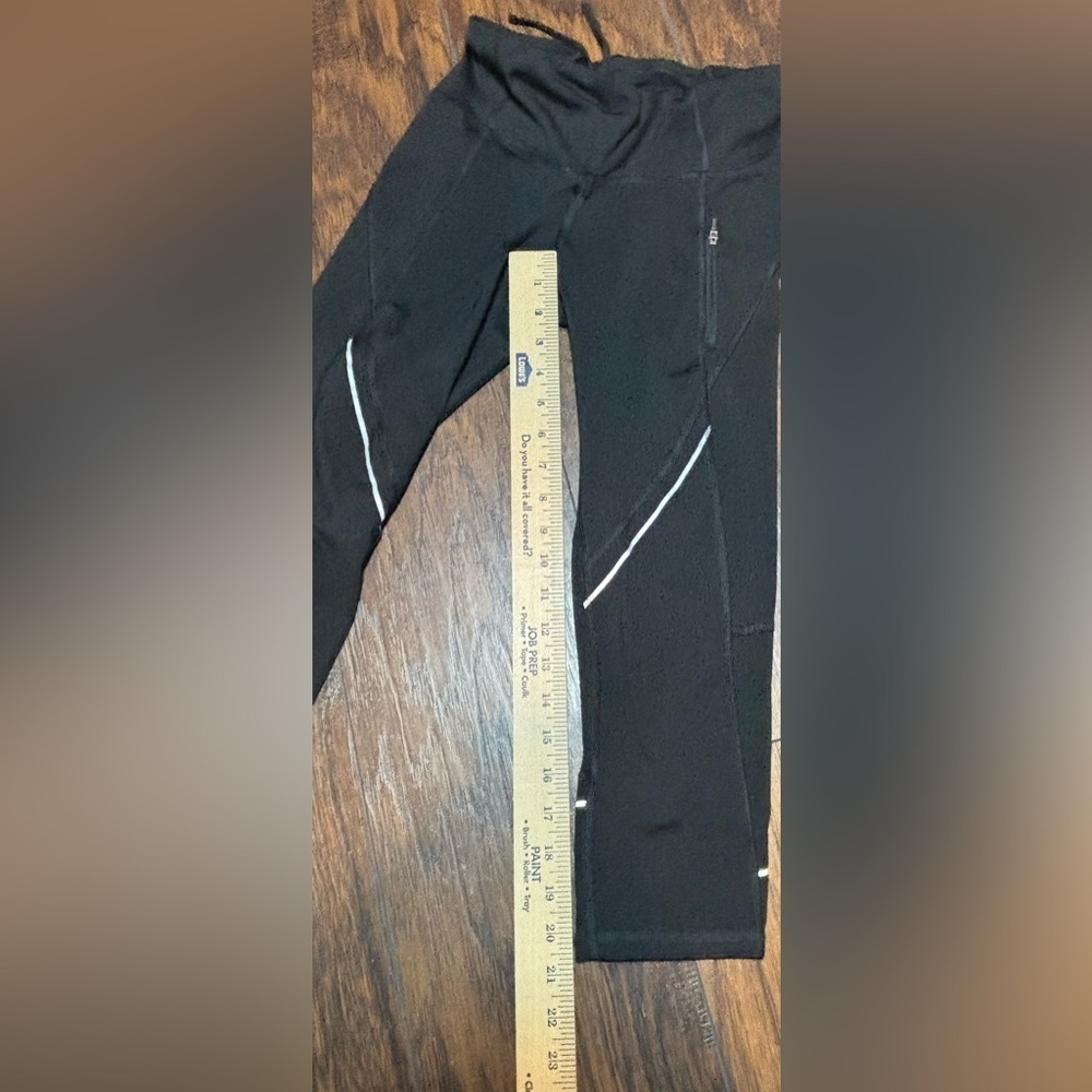 Champion Black Women’s Leggings with white accents - Picture 3 of 7